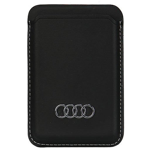 Audi KunstLeder Wallet Card Slot Schwarz MagSafe