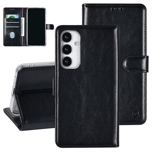 UNIQ Handytasche für Samsung Galaxy S23 FE Book Case hoesje Pasjeshouder - schwarz