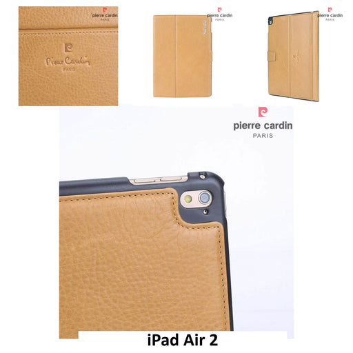 Pierre Cardin Tasche Gelb Book Case Tablet für iPad Air 2