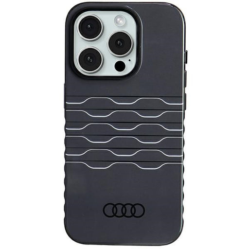 Audi IML MagSafe Case Hülle etui für iPhone 15 Pro 6.1" Schwarz hardcase