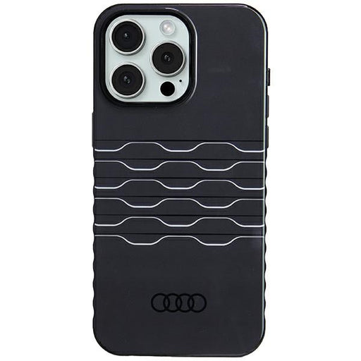 Audi IML MagSafe Case Hülle etui für iPhone 15 Pro Max 6.7" Schwarz hardcase