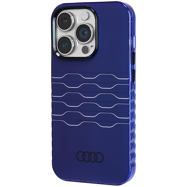 Audi IML MagSafe Case Hülle etui für iPhone 14 Pro 6.1" navy Blau hardcase