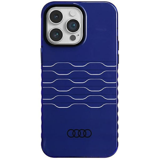 Audi IML MagSafe Case Hülle etui für iPhone 14 Pro Max 6.7" navy Blau hardcase