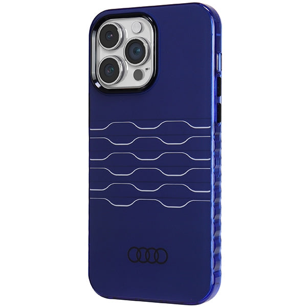 Audi IML MagSafe Case Hülle etui für iPhone 14 Pro Max 6.7" navy Blau hardcase