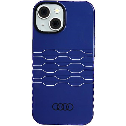 Audi IML MagSafe Case Hülle etui für iPhone 15 / 14 / 13 6.1" navy Blau hardcase