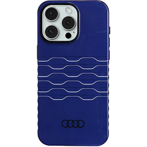 Audi IML MagSafe Case Hülle etui für iPhone 15 Pro Max 6.7" navy Blau hardcase