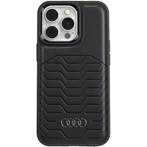 Audi KunstLeder MagSafe Hülle etui für iPhone 13 Pro / 13 6.1" Schwarz hardcase