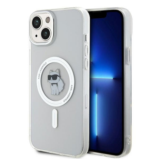 Karl Lagerfeld Hülle Etui für iPhone 15 Plus / 14 Plus 6.7" transparent hardcase IML Choupette MagSafe