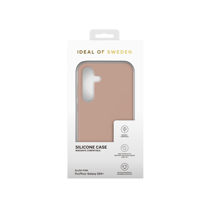 iDeal of Sweden Hülle etui für Samsung Galaxy S24 Plus Back-Cover hul - Silikon Case Magsafe - Blush Rosa
