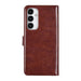 uniq-handytasche-fur-samsung-galaxy-s23-fe-book-case-hoesje-pasjeshouder-bruin