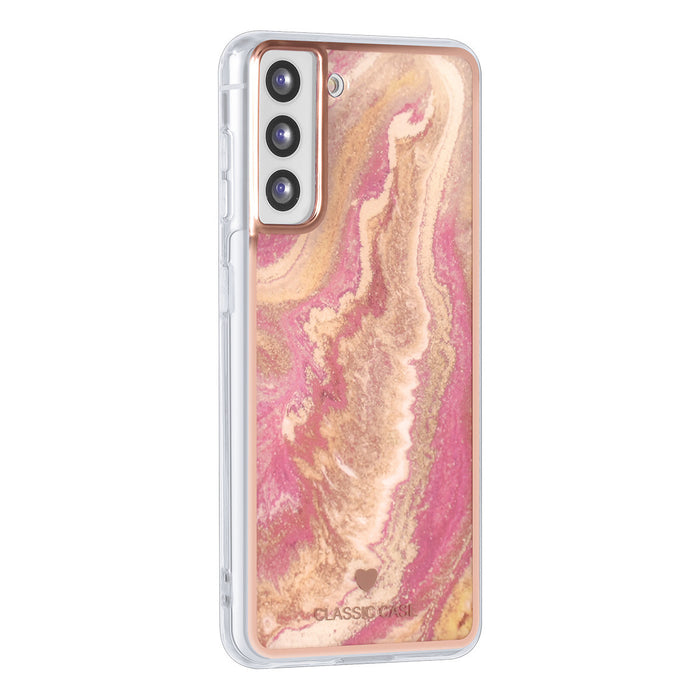 uniq-classic-case-samsung-galaxy-s21-silikonhulle-tpu-marble-rosa