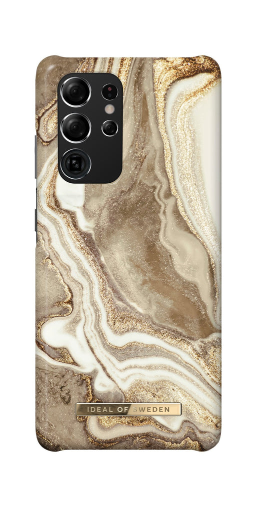 iDeal of Sweden Hülle etui für Samsung Galaxy S21 Ultra Hülle - Golden Sand Marble