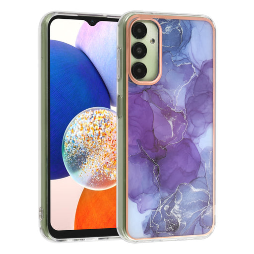 UNIQ Hülle Etui für Samsung Galaxy A14 5G TPU Hülle - Marble Purple