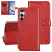 UNIQ Handytasche etui für Samsung Galaxy A34 5G Book-Case hul - Kartenhalter für 3 Karten - Magnetverschluss - Rot