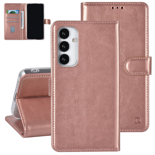 UNIQ Handytasche für Samsung Galaxy S23 FE Book Case hoesje Pasjeshouder - Rose Gold