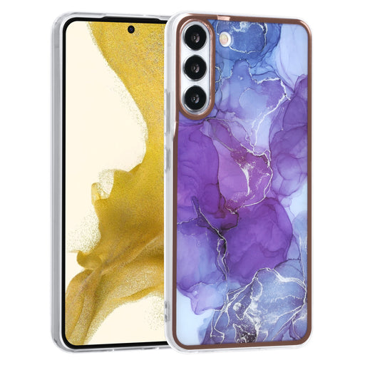 UNIQ Hülle Etui für Samsung Galaxy S22 Plus TPU Hülle - Marble Purple