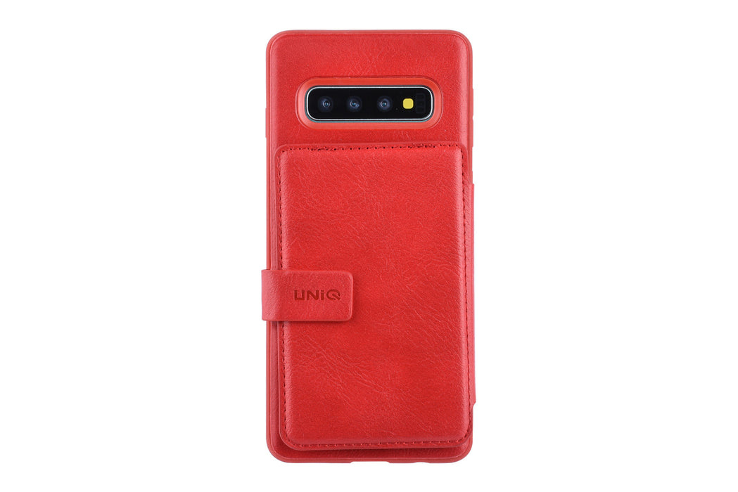 Hülle etui für Samsung Galaxy S10 Plus - Rot