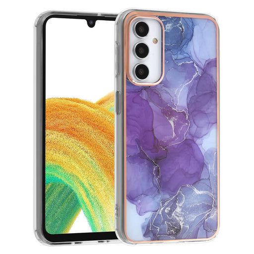 UNIQ Hülle Etui für Samsung Galaxy A24 TPU Hülle - Marble Purple