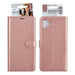 uniq-handytasche-etui-fur-samsung-galaxy-a04-book-case-hul-kartenhalter-fur-3-karten-magnetverschluss-rose-gold