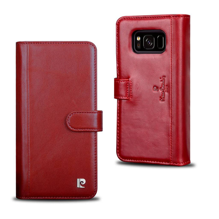 Pierre Cardin Hülle Book-Case für Galaxy S8 Plus - Rot