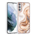 UNIQ Classic Hülle Etui für Samsung Galaxy S21 Plus TPU Backcover hoesje - Marble Braun