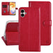 UNIQ Handytasche etui für Samsung Galaxy A04 Book-Case hul - Kartenhalter für 3 Karten - Magnetverschluss - Rot