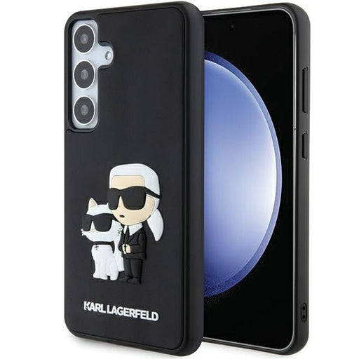 Karl Lagerfeld Hülle für Samsung Galaxy S24Plus S926 /Schwarz hardcase 3D Rubber Karl&Choupette