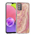 UNIQ Classic Case Etui für Samsung Galaxy A03s - Silikonhülle TPU - Marble Rosa