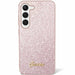 guess-hulle-etui-fur-samsung-galaxy-s24-plus-s926-rosa-hardcase-glitter-script