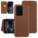 Handytasche für Samsung Galaxy S20 Ultra Hellbraun Book-Case hul - Kartenhalter