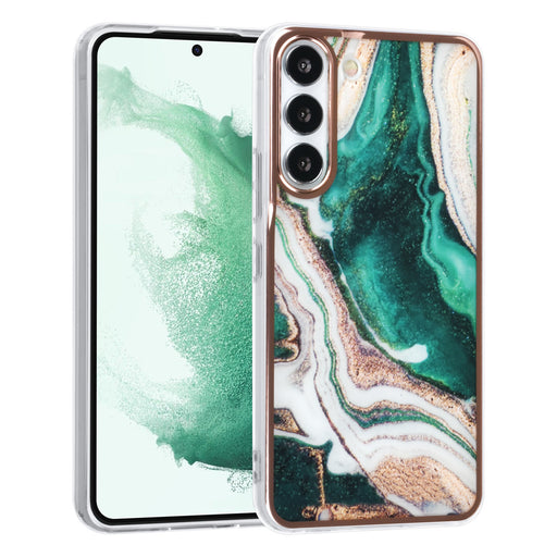 UNIQ Hülle Etui für Samsung Galaxy S22 TPU Hülle - Marble Green