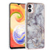 UNIQ Hülle Etui für Samsung Galaxy A04 Silikonhülle - Marble Grau