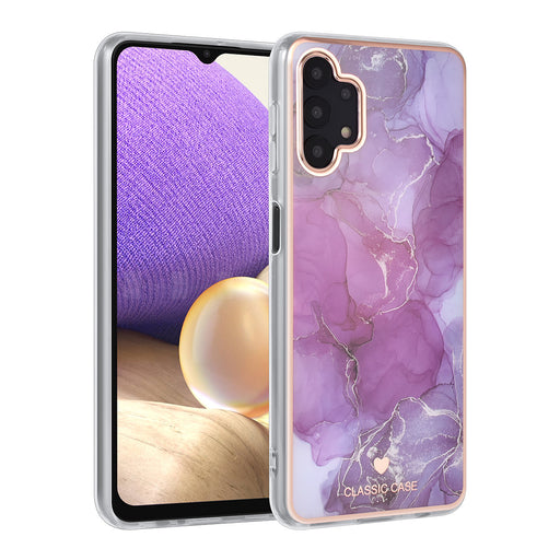 UNIQ Hülle etui für Samsung Galaxy A32 5G Hülle - Marble Purple