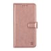 uniq-handytasche-etui-fur-samsung-galaxy-s23-plus-book-case-hul-kartenhalter-fur-3-karten-magnetverschluss-rose-gold