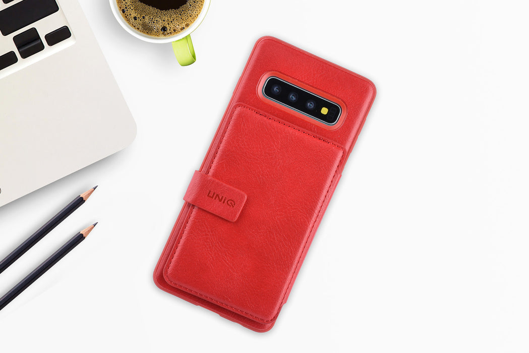 Hülle etui für Samsung Galaxy S10 - Rot