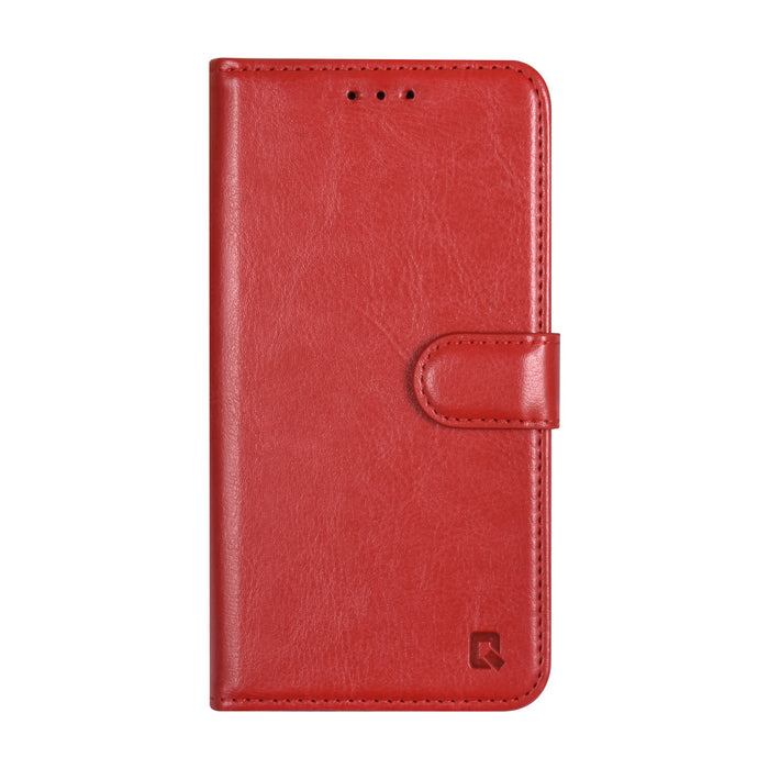 uniq-handytasche-etui-fur-samsung-galaxy-s23-book-case-hul-kartenhalter-fur-3-karten-magnetverschluss-rot