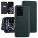 Handytasche für Samsung Galaxy S20 Ultra Grün Book-Case hul - Kartenhalter