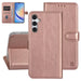 UNIQ Handytasche etui für Samsung Galaxy A34 5G Book-Case hul - Kartenhalter für 3 Karten - Magnetverschluss - Rose Gold