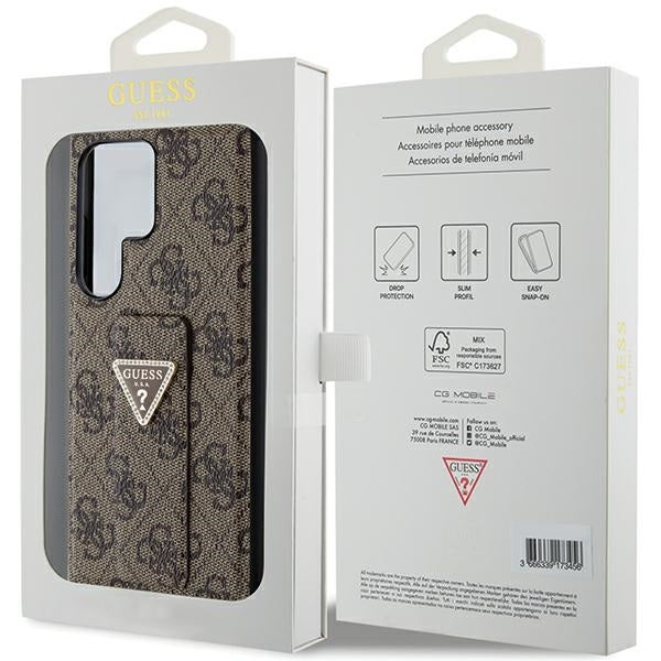guess-hulle-etui-fur-samsung-galaxy-s24-ultra-s928-braun-hardcase-grip-stand-4g-triangle-strass