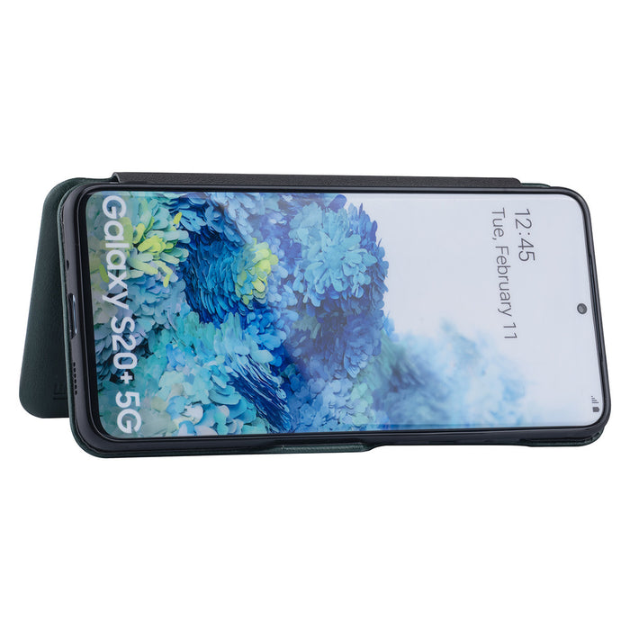 Handytasche für Samsung Galaxy S20 Plus Grün Book-Case hul - Kartenhalter