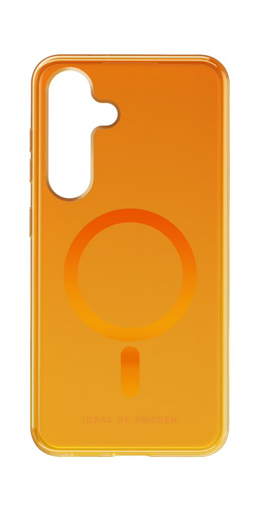 iDeal of Sweden Hülle etui für Samsung Galaxy S24 Backcover hoesje Transparent Case Magsafe - Orange Spritz