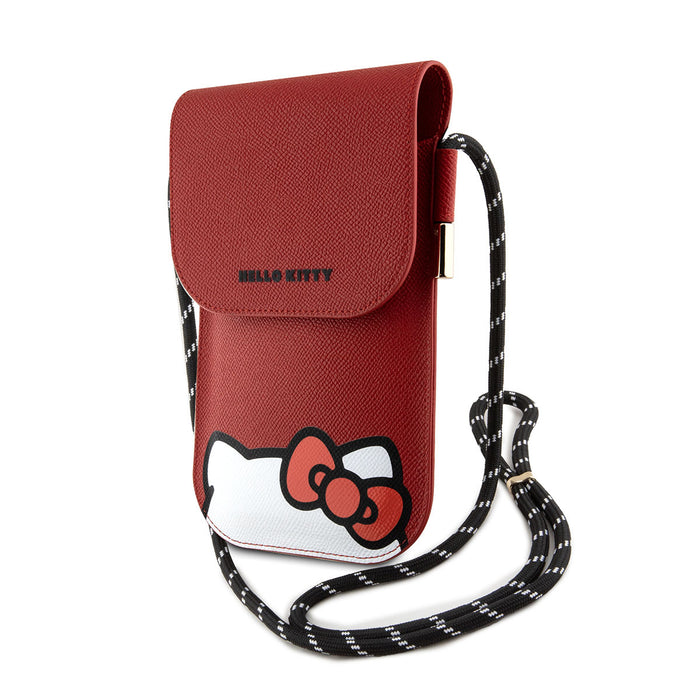 Hello Kitty Universal Wallet sack - Hiding Kitty - Rot
