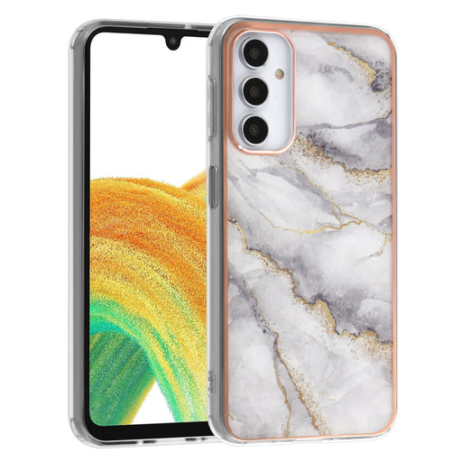 UNIQ Hülle Etui für Samsung Galaxy A24 TPU Hülle - Marble weiss