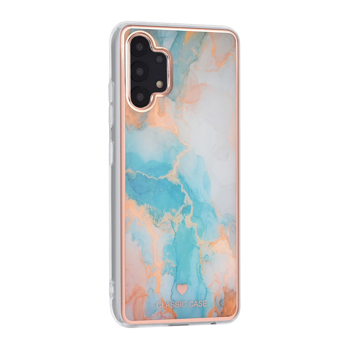 uniq-classic-case-etui-fur-samsung-galaxy-a32-4g-silikonhulle-tpu-marble-blue