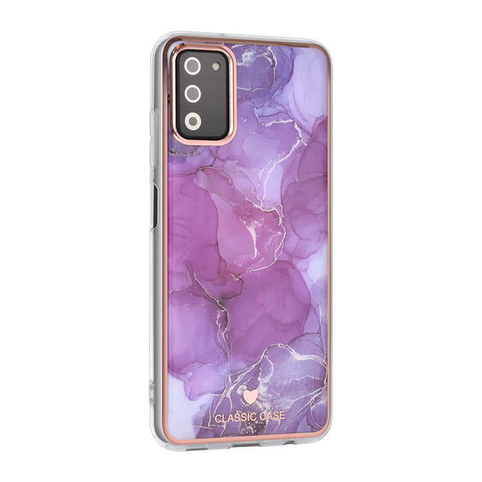 uniq-classic-case-etui-fur-samsung-galaxy-a03s-silikonhulle-tpu-marble-purple