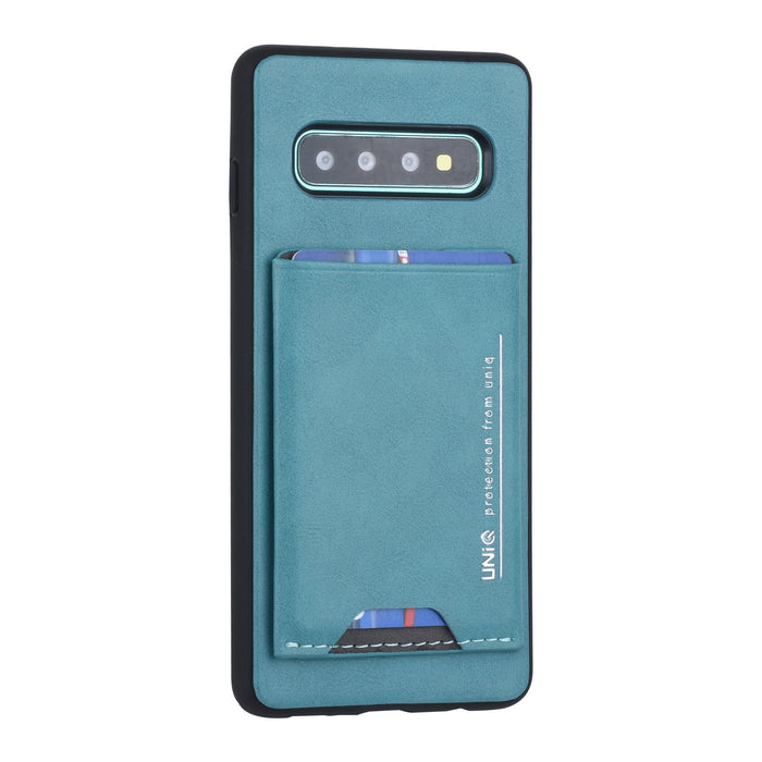UNIQ Hülle etui für Samsung Galaxy S10 Plus Back-Cover hul Grün - Kartenhalter