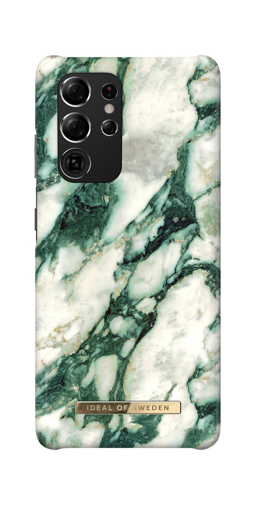 iDeal of Sweden Hülle etui für Samsung Galaxy S21 Ultra Hülle - Calacatta Emerald Marble