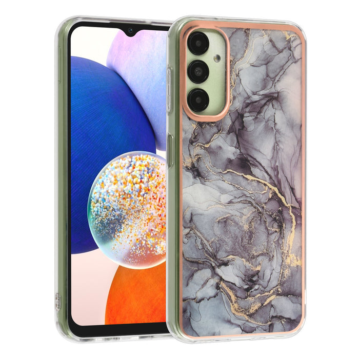 UNIQ Hülle Etui für Samsung Galaxy A14 5G TPU Hülle - Marble Grau