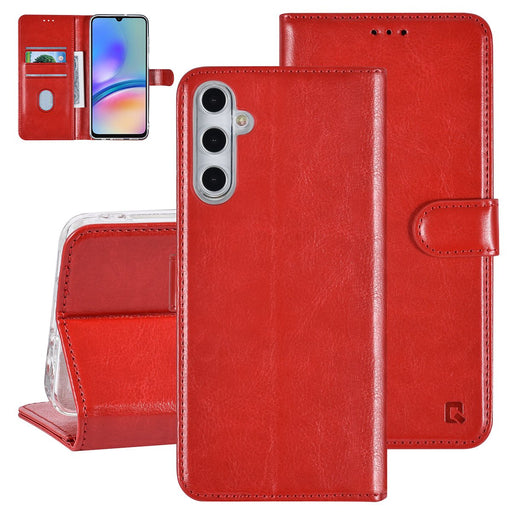 UNIQ Handytasche etui für Samsung Galaxy A05S Book-Case hul - Kartenhalter - Rot