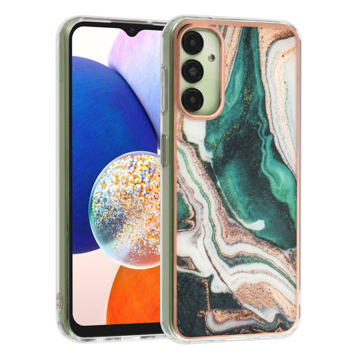 UNIQ Hülle Etui für Samsung Galaxy A14 5G TPU Hülle - Marble Green